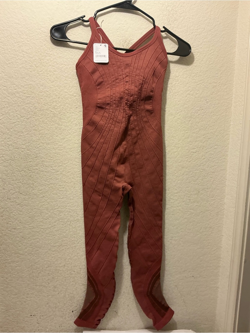 NWT Free people movement Women's Rust Red One-Piece Swim Suit - Racerback Style